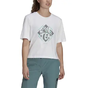 Camiseta de mujer Adidas Five Ten Cropped GFXWomen image-4
