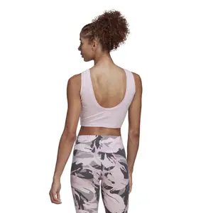 Short tank top for women adidas Essentials Camouflage 3-Bandes image-4