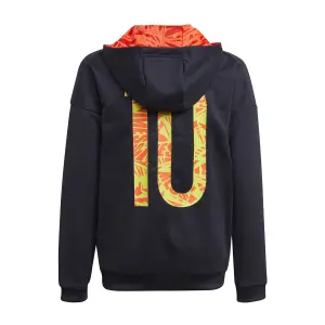 Felpa con cappuccio per bambini con zip adidas Messi Football-Inspired image-1