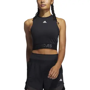 Camiseta de tirantes para mujer adidas Techfit Crop image-4