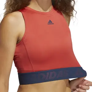 Camiseta de tirantes para mujer adidas Techfit Crop image-6