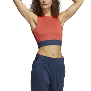 Camiseta de tirantes para mujer adidas Techfit Crop image-4