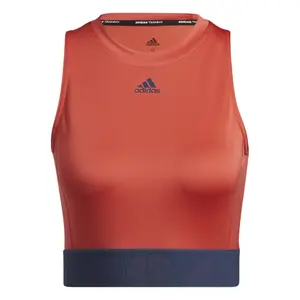 Camiseta de tirantes para mujer adidas Techfit Crop image-1