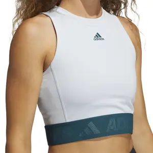 Camiseta de tirantes para mujer adidas Techfit Crop image-6
