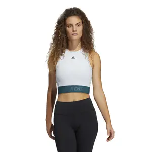 Camiseta de tirantes para mujer adidas Techfit Crop image-2