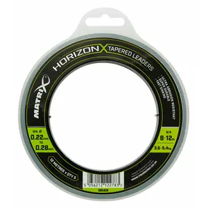 Hoofd van lijn Matrix Horizon X tapered shock leader - 8lb/12lb image-0