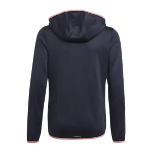 Sudadera con capucha para niños con cremallera adidas Designed To Move 3-Bandes image-4