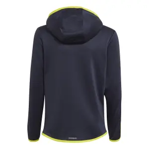 Chaqueta con capucha y cremallera para niños adidas D2M 3-Bandes image-0