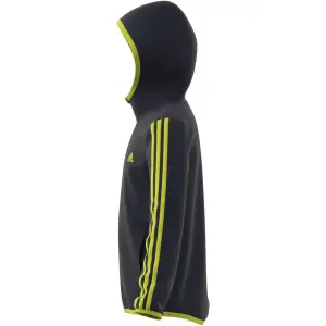 Chaqueta con capucha y cremallera para niños adidas D2M 3-Bandes image-4