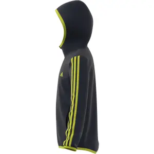 Chaqueta con capucha y cremallera para niños adidas D2M 3-Bandes image-1