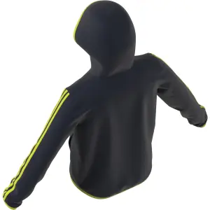 Chaqueta con capucha y cremallera para niños adidas D2M 3-Bandes image-3