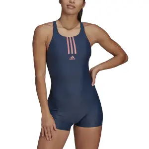 Costume da bagno da donna adidas Padded Mid Stripes Leg image-1