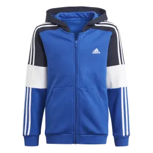 Sudadera con capucha para niños con cremallera adidas Colorblock image-1