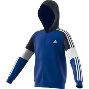 Sudadera con capucha para niños con cremallera adidas Colorblock image-2
