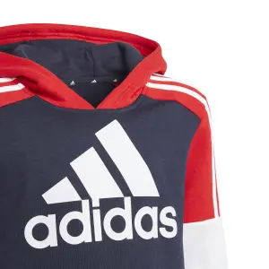 Sudadera con capucha para niños adidas Essentials Colorblock image-4