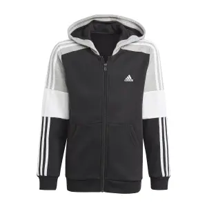 Sudadera con capucha para niños con cremallera adidas Colorblock image-0