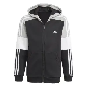 Sudadera con capucha para niños con cremallera adidas Colorblock image-1