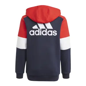 Sudadera con capucha para niños con cremallera adidas Colorblock image-6