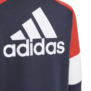 Sudadera con capucha para niños con cremallera adidas Colorblock image-4