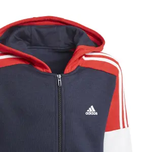 Sudadera con capucha para niños con cremallera adidas Colorblock image-5