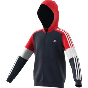 Sudadera con capucha para niños con cremallera adidas Colorblock image-2