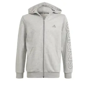 Chaqueta con capucha y cremallera para niños adidas Essentials Logo image-6