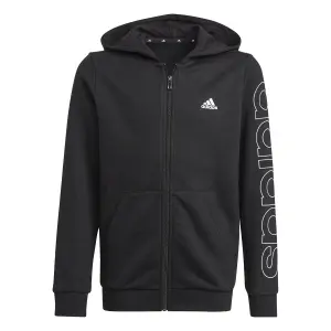 Sudadera con capucha para niños con cremallera adidas Essentials Logo image-0