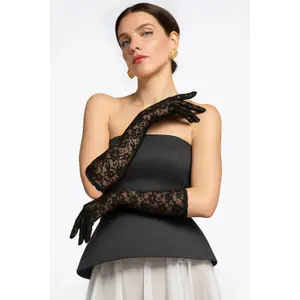Guantes extensibles de encaje mujer Goddiva image-2