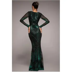 Damesjurk Goddiva Starburst Effect Maxi image-1