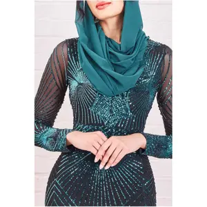 Strakke damesjurk Goddiva Modesty Starburst Sequin image-2