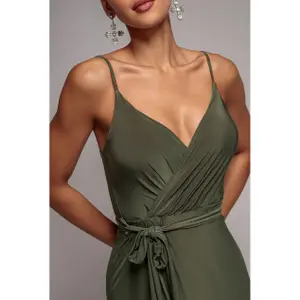 Omlottklänning för kvinnor Goddiva Waist Tie-Up image-2