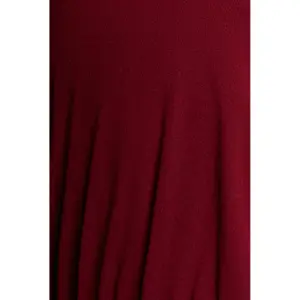 Robe portefeuille à manches papillon mousseline femme Goddiva Maxi image-3