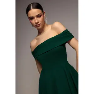 Robe patineuse mini bustier em crepe mulher Goddiva image-2