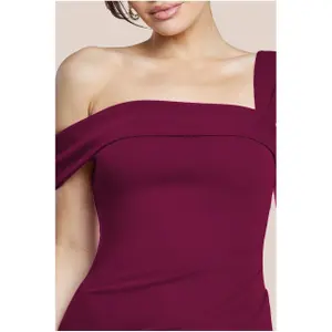 Hudnær kjole til kvinder Goddiva Off The Shoulder image-2
