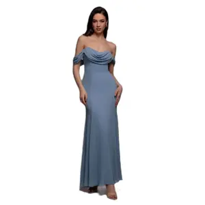 Vestito da donna Goddiva Chiffon Bardot Cowl