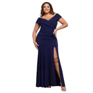 Women's maxi dress Goddiva Scuba Crepe image-0