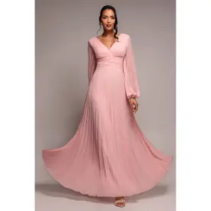 Robe en mousseline à manches ballon femme Goddiva image-1