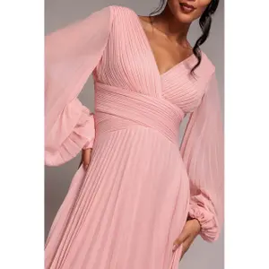 Robe en mousseline à manches ballon femme Goddiva image-5