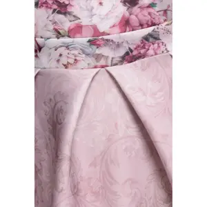 Bloemenjurk met hartdecolleté dames Goddiva Midi image-3