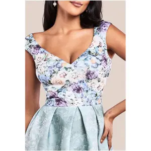 Midi bloemenjurk dames Goddiva image-2