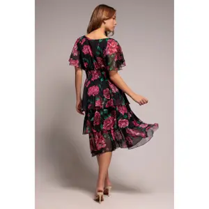 Damesjurk Goddiva Layered Floral image-1