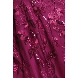 Kleid Damen Goddiva Flared Sleeve Embroidered image-3
