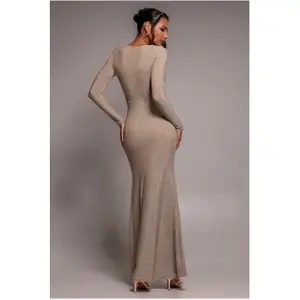 Omlottklänning för kvinnor Goddiva Lurex image-1