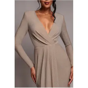 Omlottklänning för kvinnor Goddiva Lurex image-2