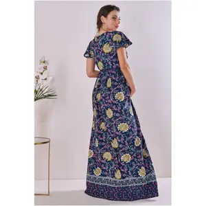 Μάξι φόρεμα γυναικείο Goddiva Maternity Floral Print image-1