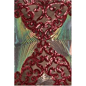 Długa sukienka damska Goddiva Contrast Sequin image-3