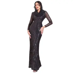 Slå om-kjole til kvinder Goddiva Modesty Sequin