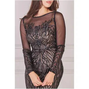 Kleid Damen Goddiva Bardot image-2