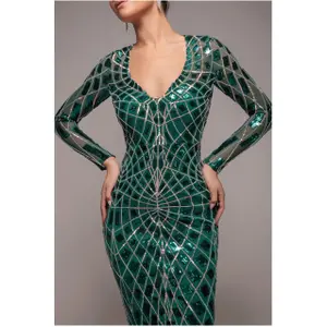 Women's dress Goddiva Geo Sequin image-2
