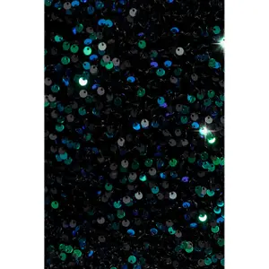 Kleid Damen Goddiva Multi Sequin & Velvet Bardot image-3